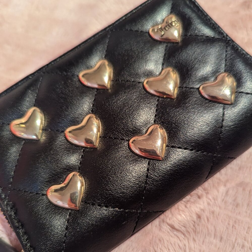 NWT Juicy Couture Black Double Zip Wallet - Picture 2 of 11